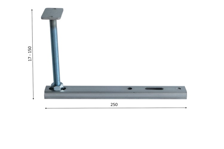 Podpora konsola uniwersalna KM250 - 150 ciepły montaż okna