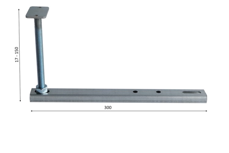 Podpora konsola uniwersalna KM300 - 150 ciepły montaż okna